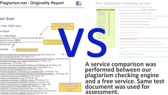 CheckForPlagiarism.net - Plagiarism Report Comparison